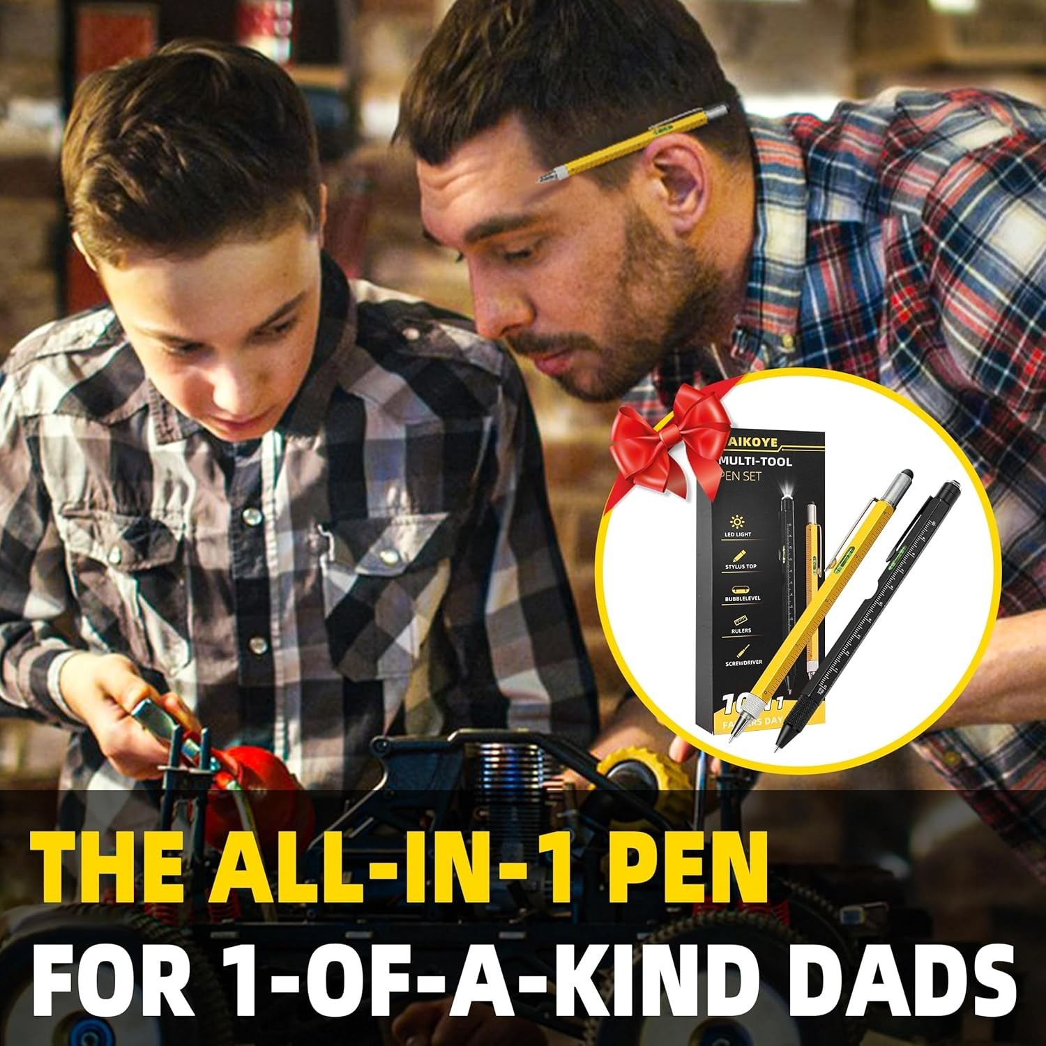 10 in 1 Multi Tool Pen Set – Christmas Gifts for Dad, Grandpa, Men – Stocking St