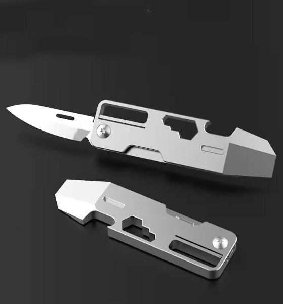 Lsand Crowbar Pry Bar Screwdriver Bottle Opener Multi Tool EDC Outdoor Wrench