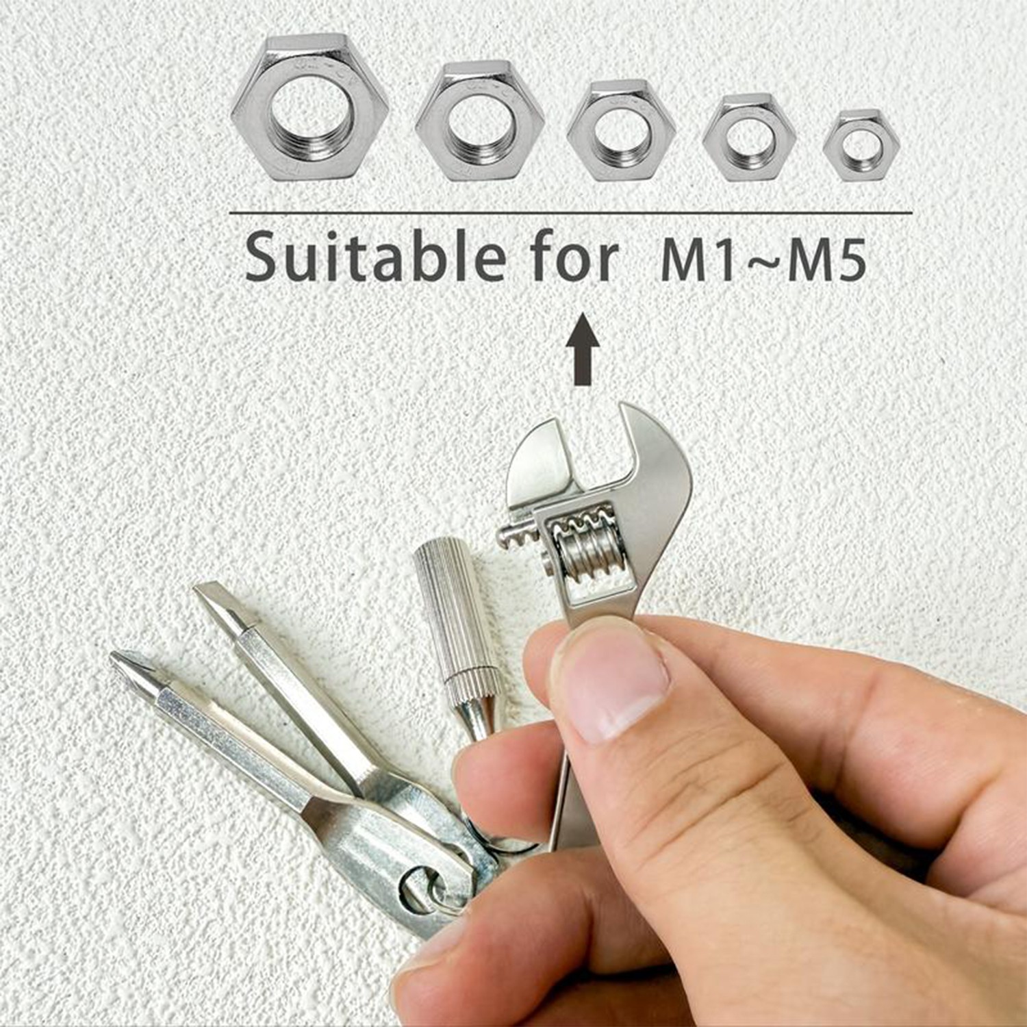 4 in 1 Portable Screwdriver Keychain Set, Multifunctional wrench keychain Tool