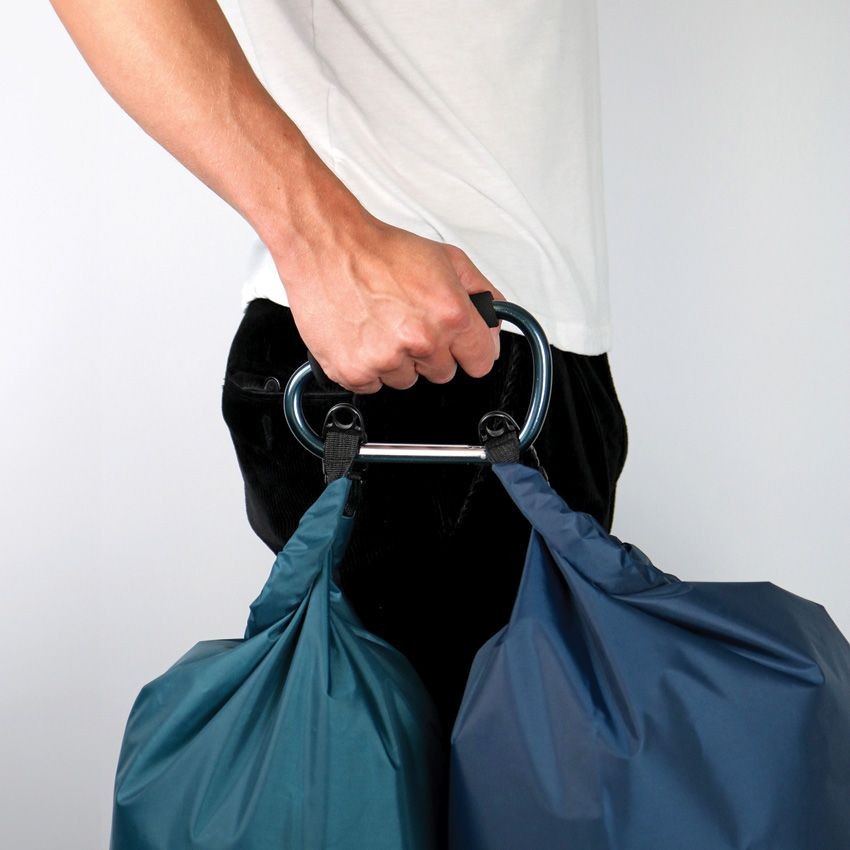 Carabiner | Coghlan’s 6.5″ Large Handle Carry Biner Padded For Heavy Gear Blue