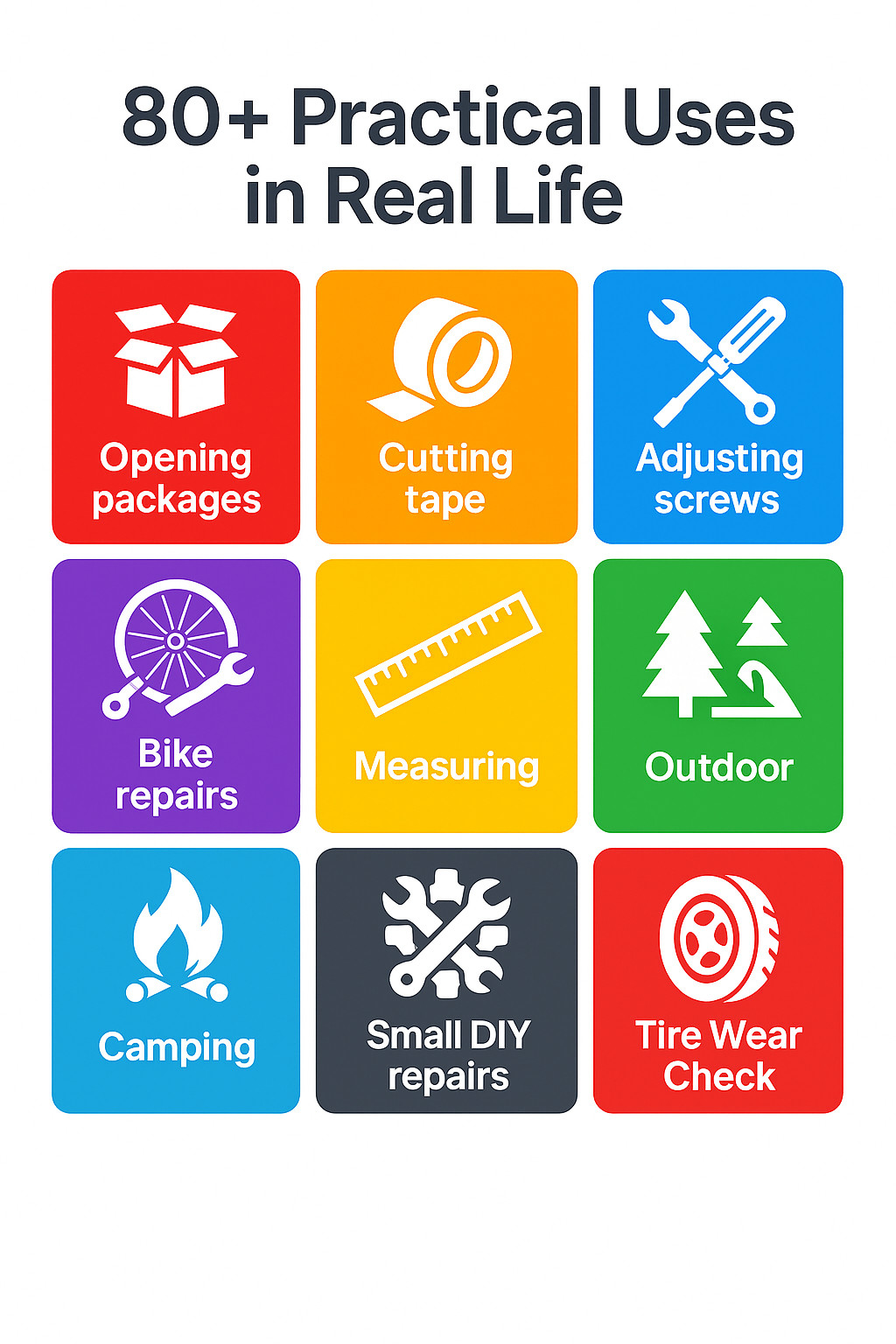 Survival Multitool Card Credit Card Size Wallet Multi tool EDC Tool Camping Gear
