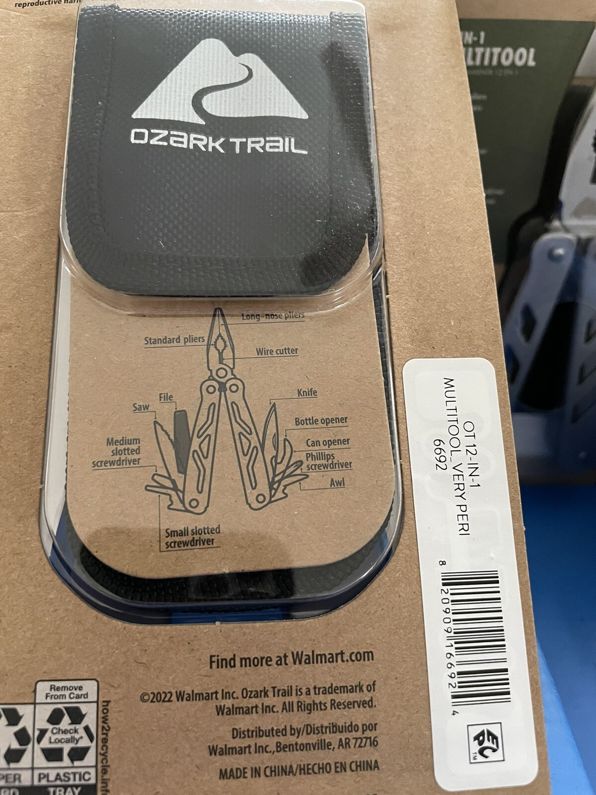 16X NEW Ozark Trail Outdoor Equipment 12-In-1 Multitool with Sheath Included