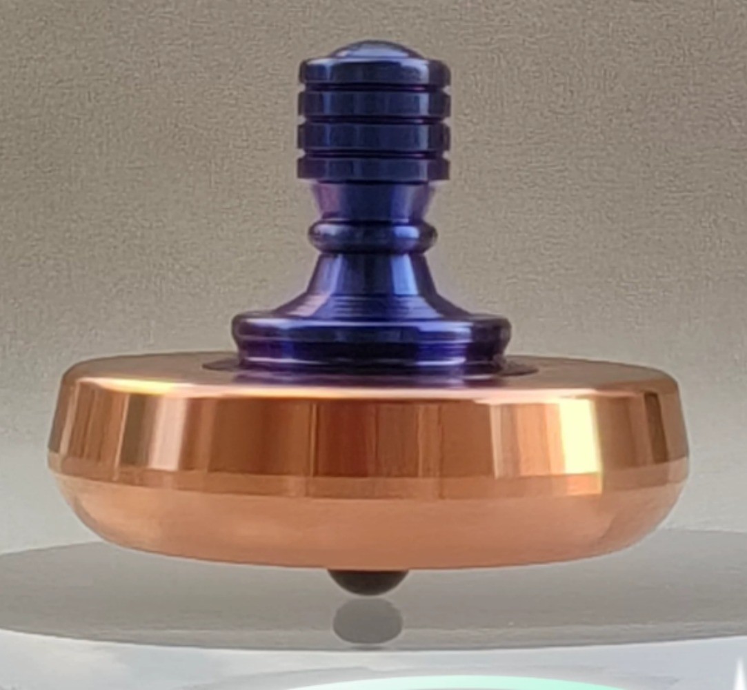Titanium Copper Spinning Top EDC Top Spinner Mental Stress Relief Fidget Toys