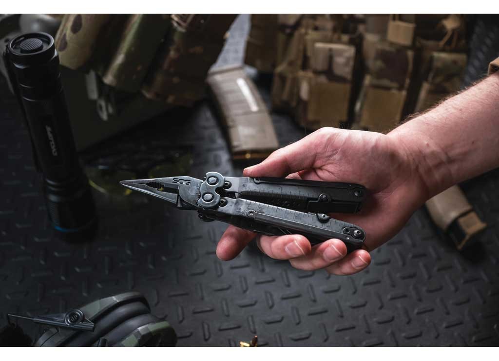 SOG SOG-B63N-CP Powerlock EOD V-Cutter Multi-Tool Black Oxide w/Nylon Sheath