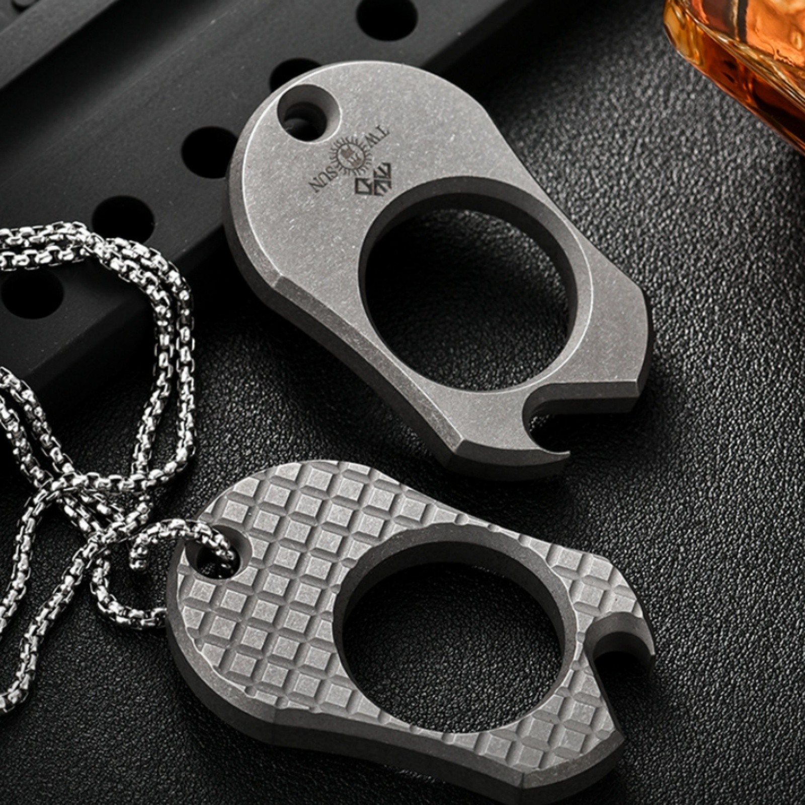 EDC Titanium Alloy Mini Multi-Tool with Bottle Opener Outdoor Portable