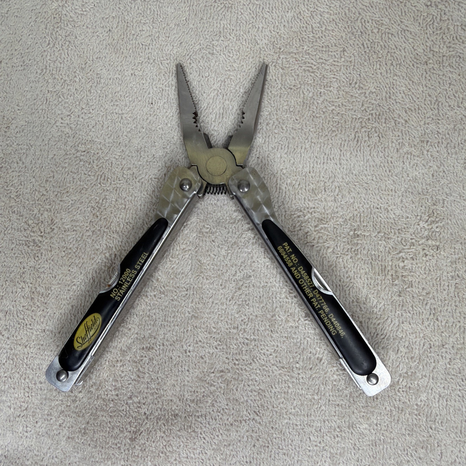 Sheffield No.12000 Stainless Steel Folding Pocket Multi Tool