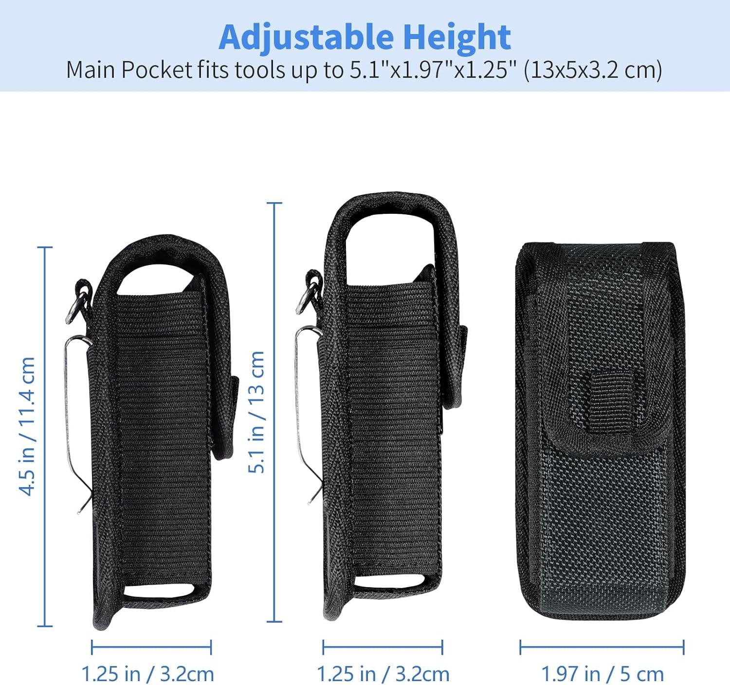 Multitool Sheath EDC Pouch MultiPurpose Belt Clip Tool Holder Bag Camping Hiking