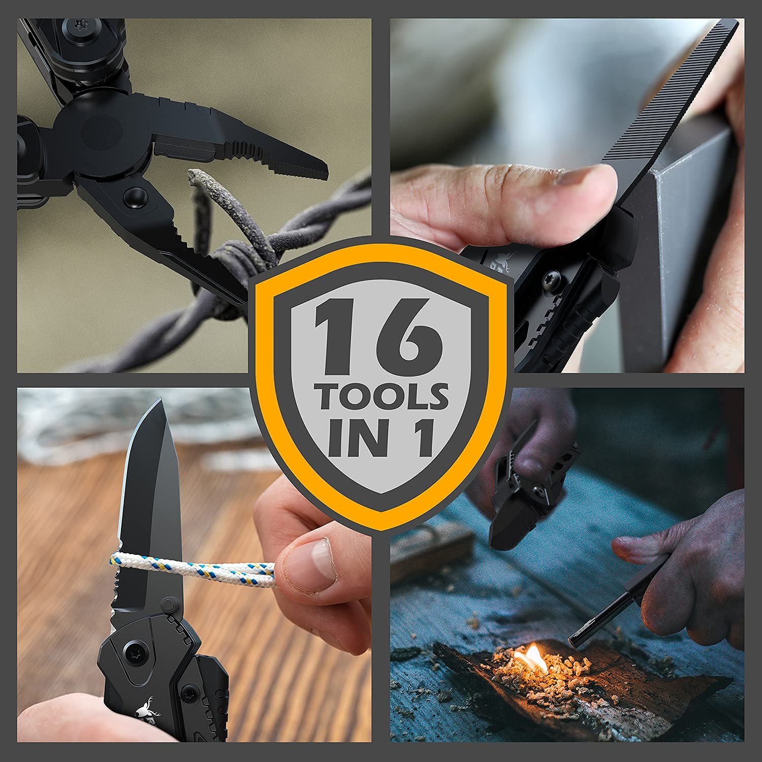 Pocket Knife – Folding EDC Multitool for Men, Small and Versatile Camping, Fi…