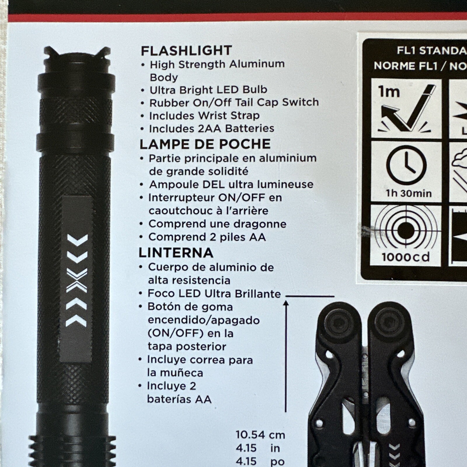 FOUR PIECE 14IN1 & 13IN1 MULTI-FUNCTION SNAP TOOL SET FOLDING KNIFE FLASHLIGHT