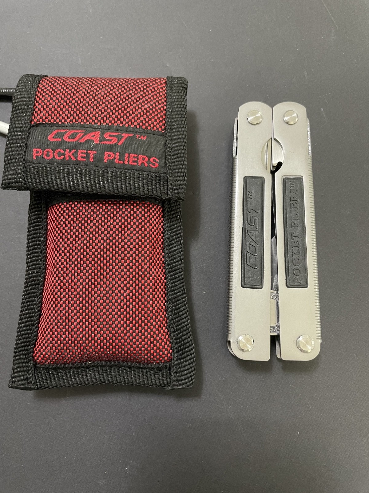 Coast Pocket Pliers Multi Tool Folding Knife w/ Sheath Stainless Steel