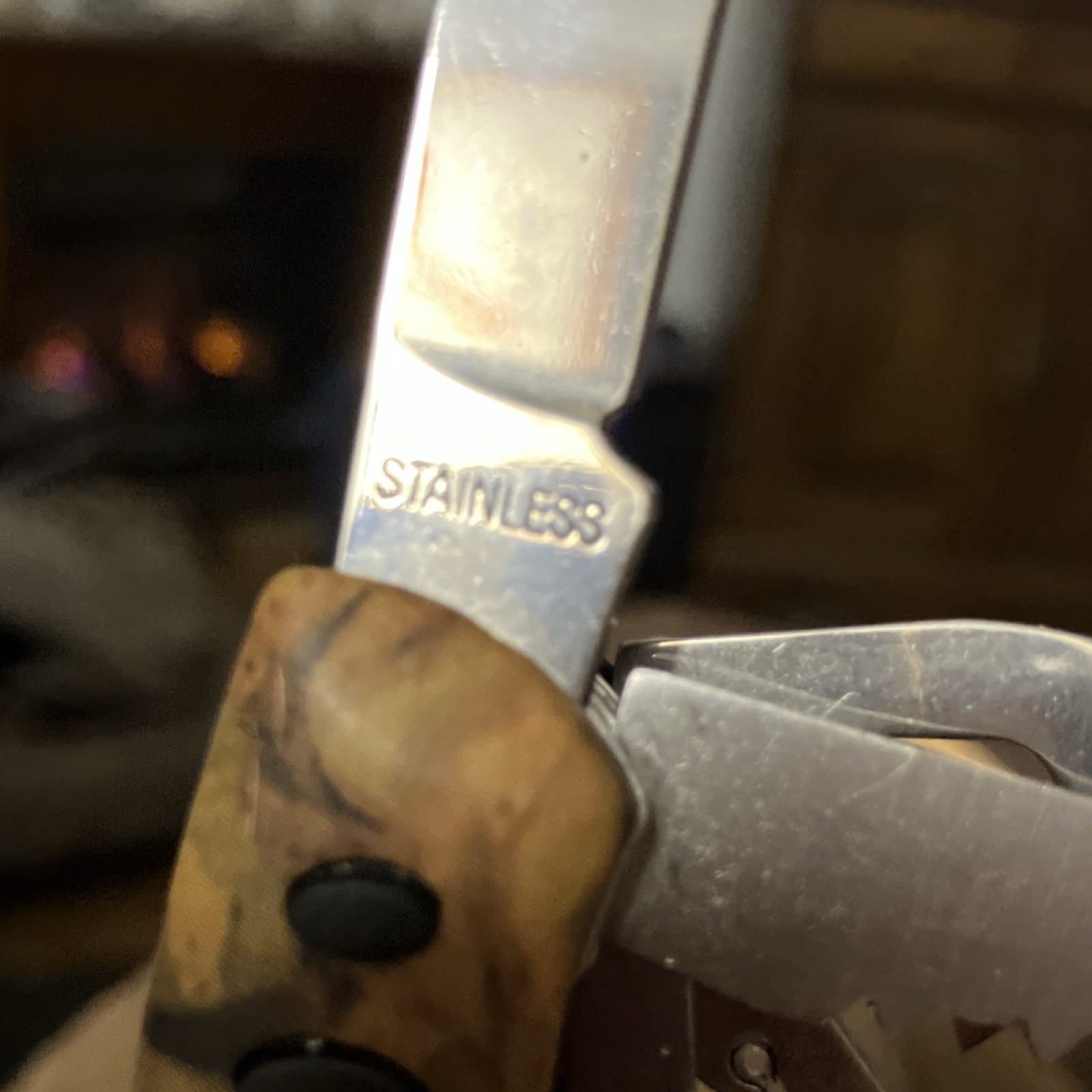 Brown Black Multi-Tool Stainless Steel Knife Scissors Saw Corkscrew