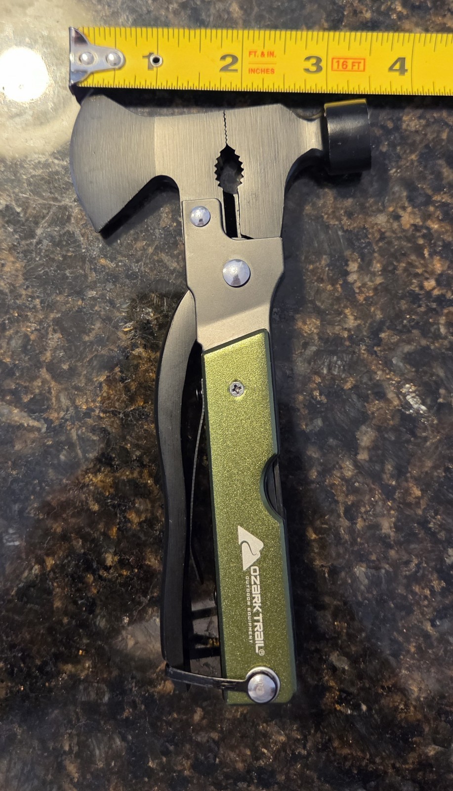 Ozark Trail 19-in-1 Multi-Function Survival Tool,Hammer Camping Eqt. Never Used