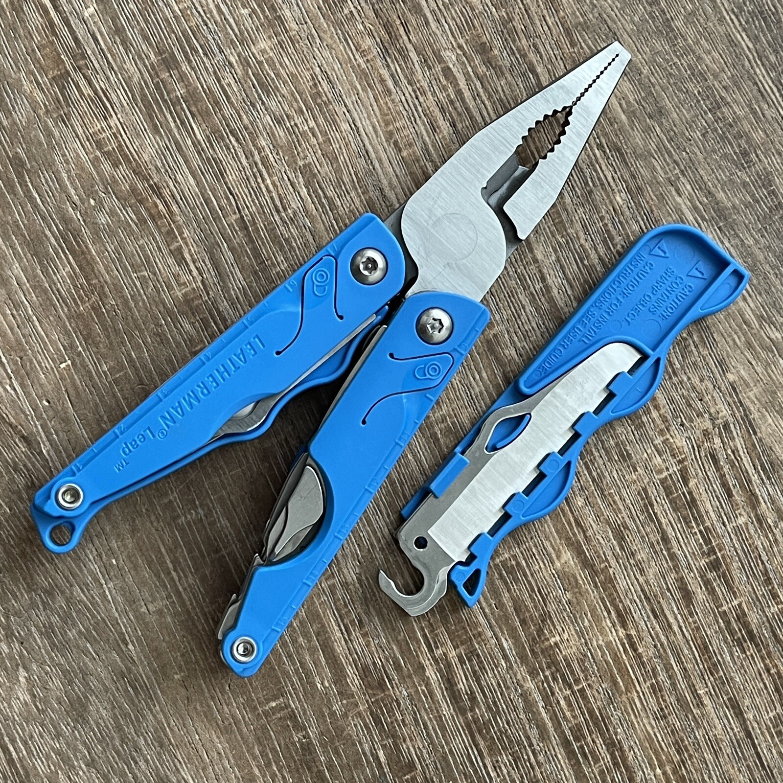 Leatherman Leap Blue multitool. Discontinued