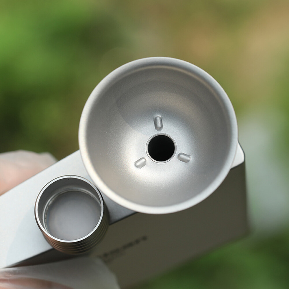 Lixada Titanium Funnel Wine Liquid Filling Funnels for Bottles Flasks Containers