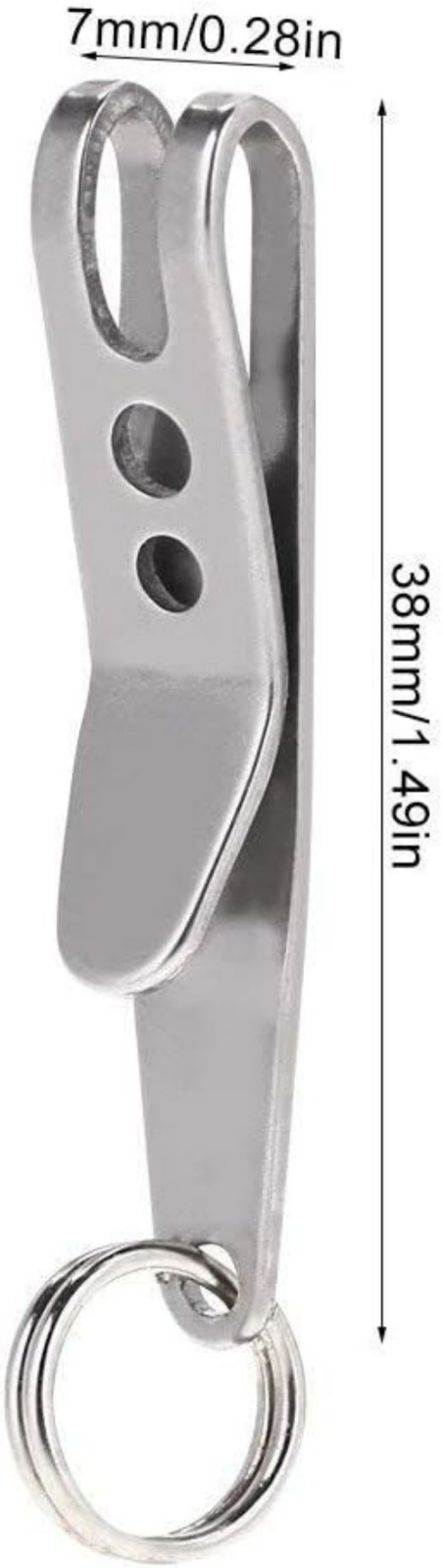 Deep Carry Pocket Clip Nano2 Pack, Stainless Steel Multi-Purpose Suspension C…