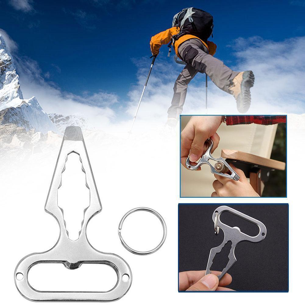 EDC stainless steel keychain tactical outdoor emergency survival tools