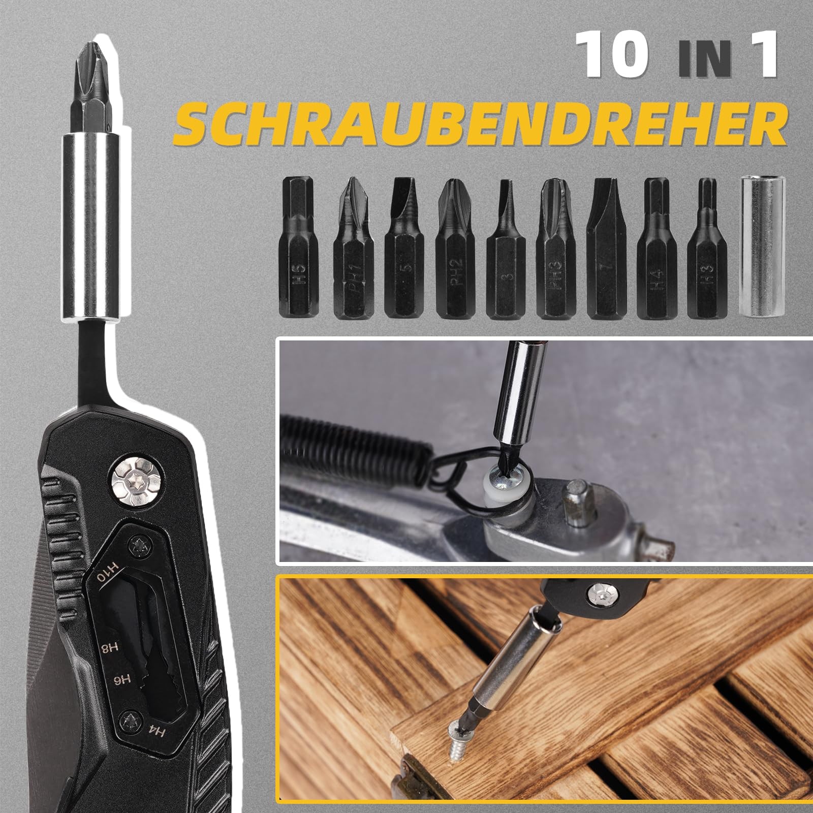 Multitool Pocket Knife Anniversary Gifts for Men 21 in 1, I Love Dic…