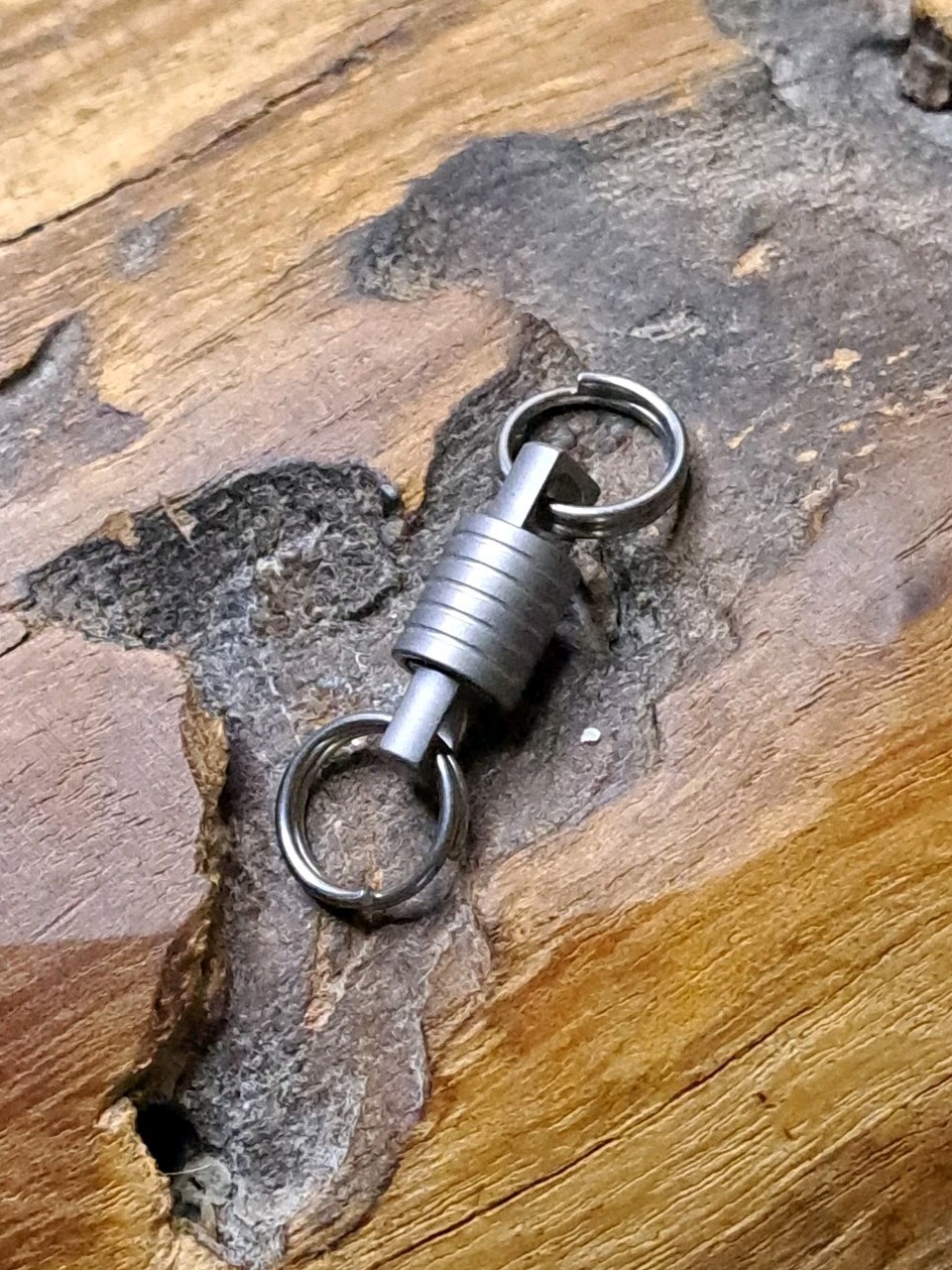 Super Mini Titanium Swivel With 10mm Titanium Keyrings