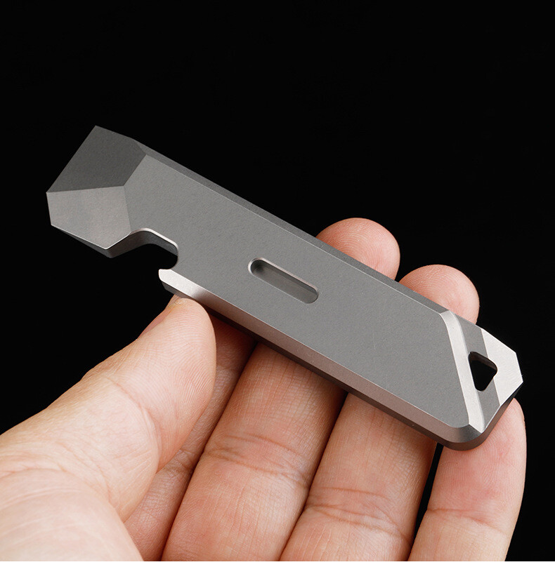 New Titanium Alloy Pocket Pry Bar Crowbar Opener Portable Outdoor EDC Multi Tool