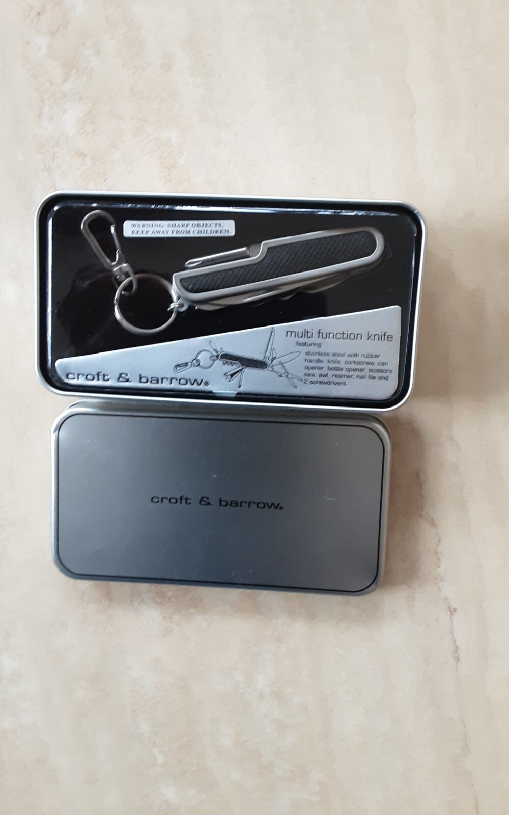 NEW Multi Function Knife Camping – Corkscrew Can Opener Saw Awl Scissor