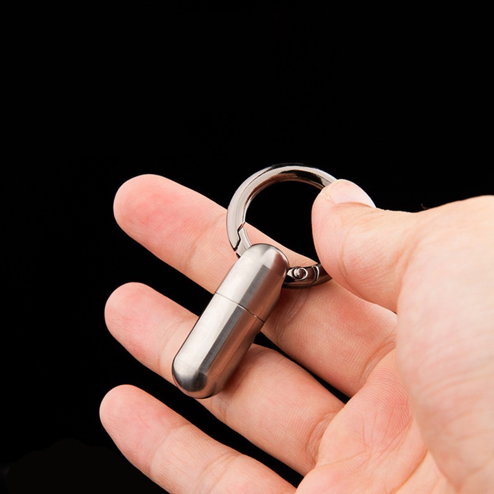 Keychain Organizer Pill Holder Case Camping Supplies Corrosion-resistant