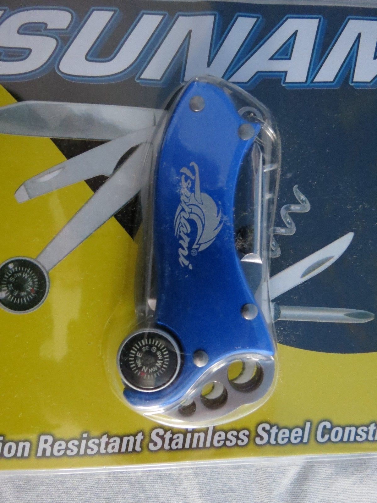 TSUNAMI SPORTSMAN’S UTILITY-TOOL CORROSION RESISTANCE SS w/ COMPASS #TSFUT6
