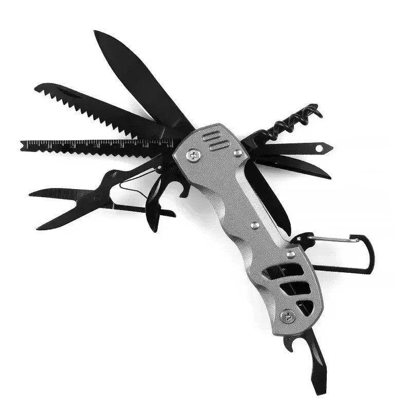 Multifunctional Foldable Stainless Steel Survival Scissors Portable EDC Tool Kit