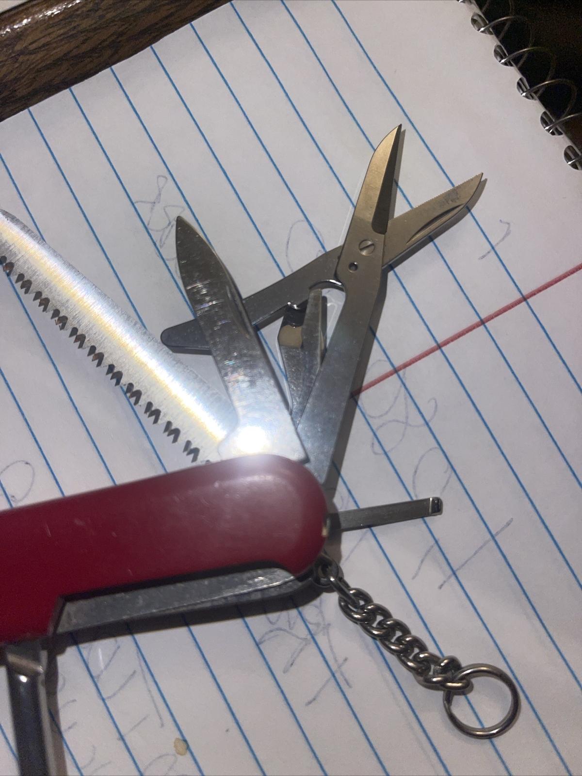 Wenger Delemont Swiss army knife The Yellow Pick Has Broken End As Shown
