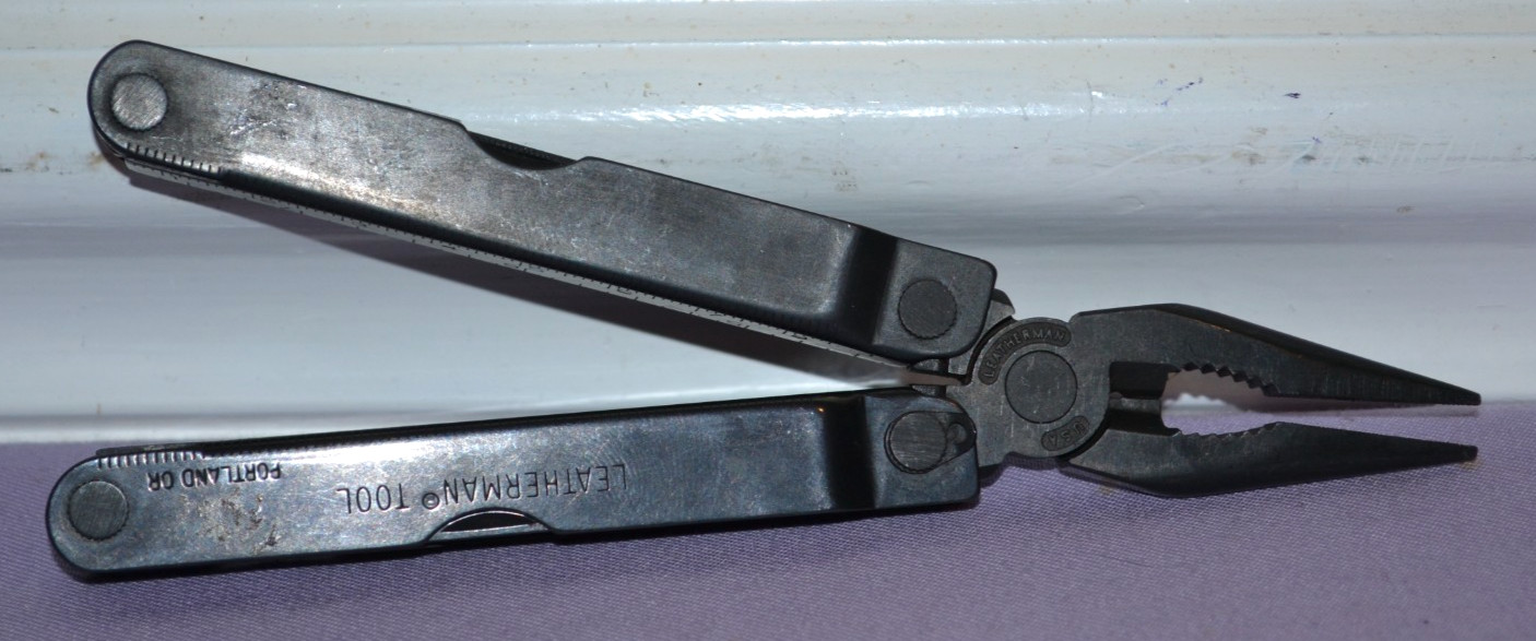 Vintage Leatherman Black Oxide Tool Multi-Tool Knife & Other Tools USA — Rare