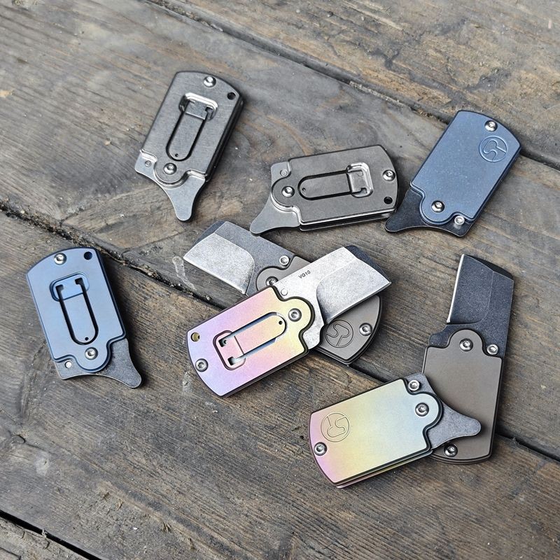 VG10 steel – Titanium alloy TC4 EDC Keychain Tool – Silvery