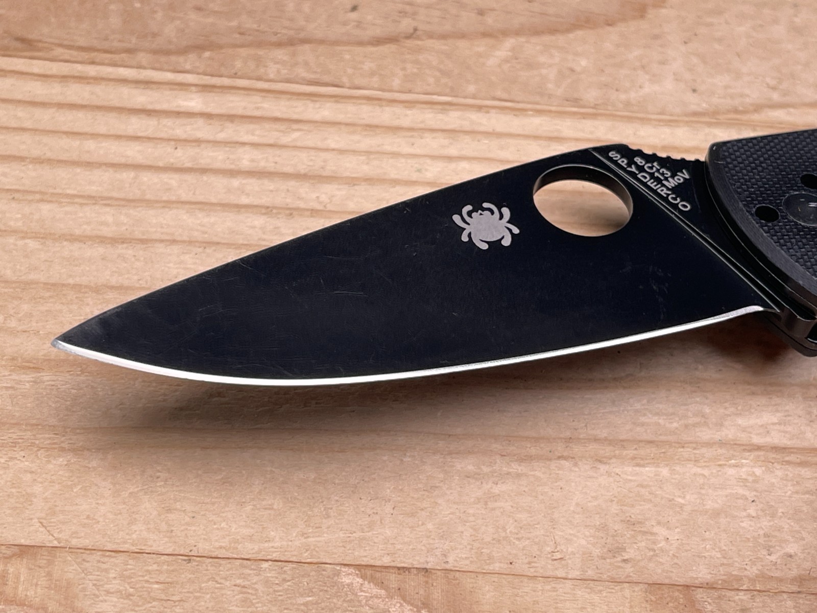 Spyderco Tenacious Plain Edge Black 8Cr13Mov G-10 Folding Pocket Knife