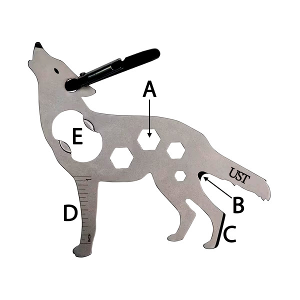 UST Wolf tool along Multi tool camp emerg prepare gear equip survive disaster