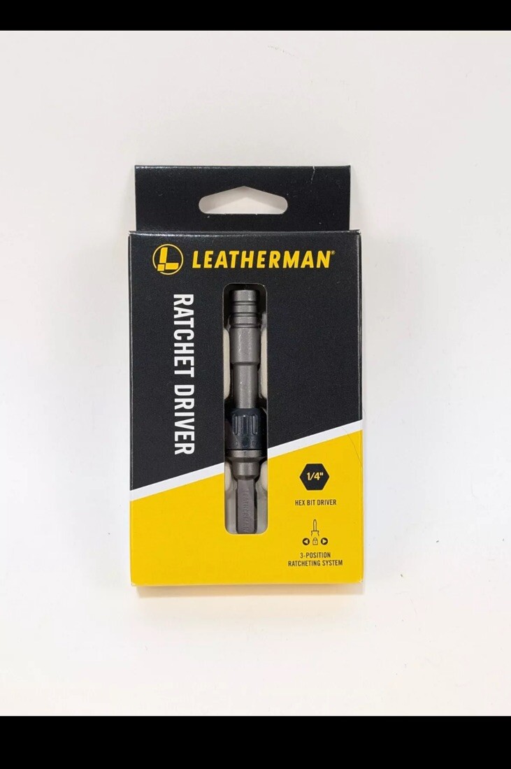 Leatherman Ratchet Driver – 1/4” Hex Bit Driver – 931030 | New IN HAND