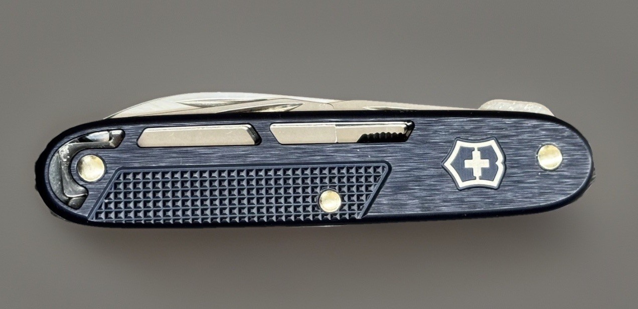 Victorinox Synergy Blue 93mm Refined Alox Scales Swiss Army Knife w/ Pocket Clip