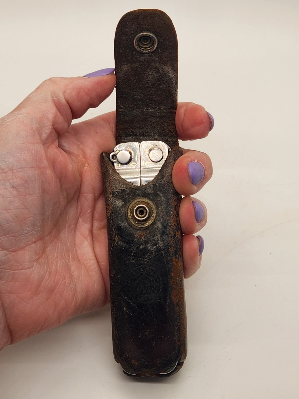 Vintage Original Leatherman Multi Tool 9 Tool Portland US Reg 1325473 w/Sheath