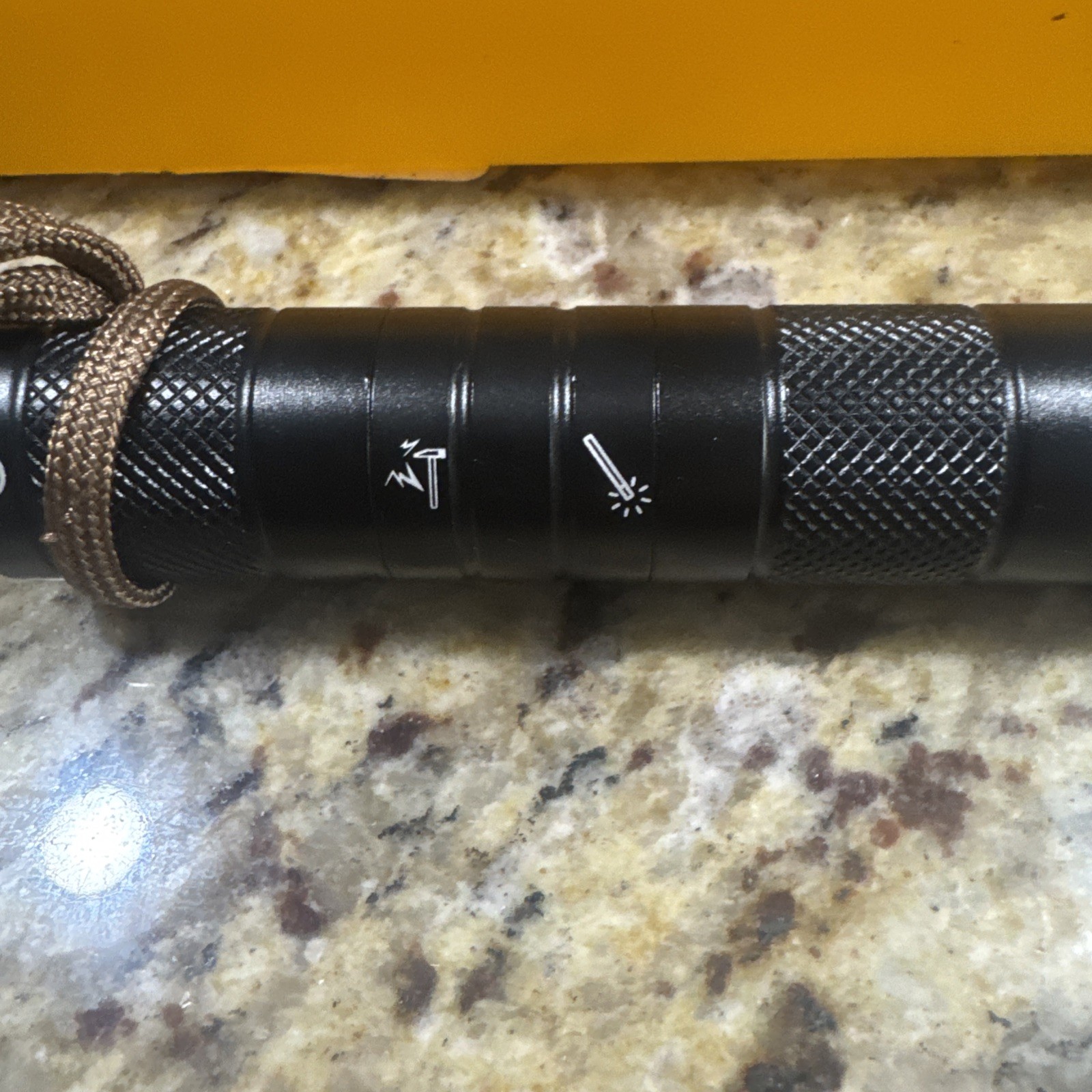 AbeuRox Flashlight Multifunctional Tactical Survival Tool Fire starter Whistle