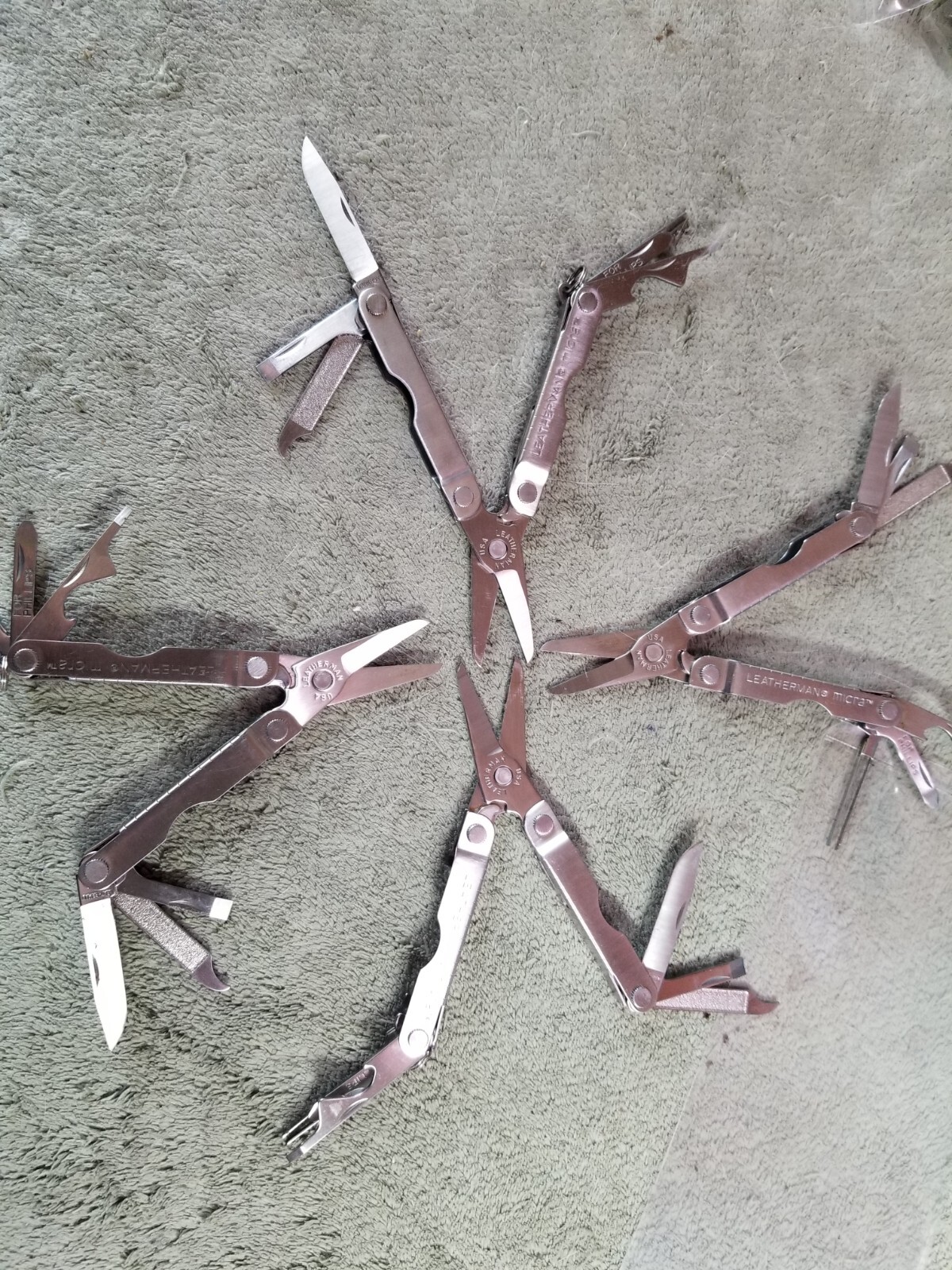 4 OLD Leatherman Micra Multi Tools DATE 96-97-98-99 COLLECTABLE LOT M-3