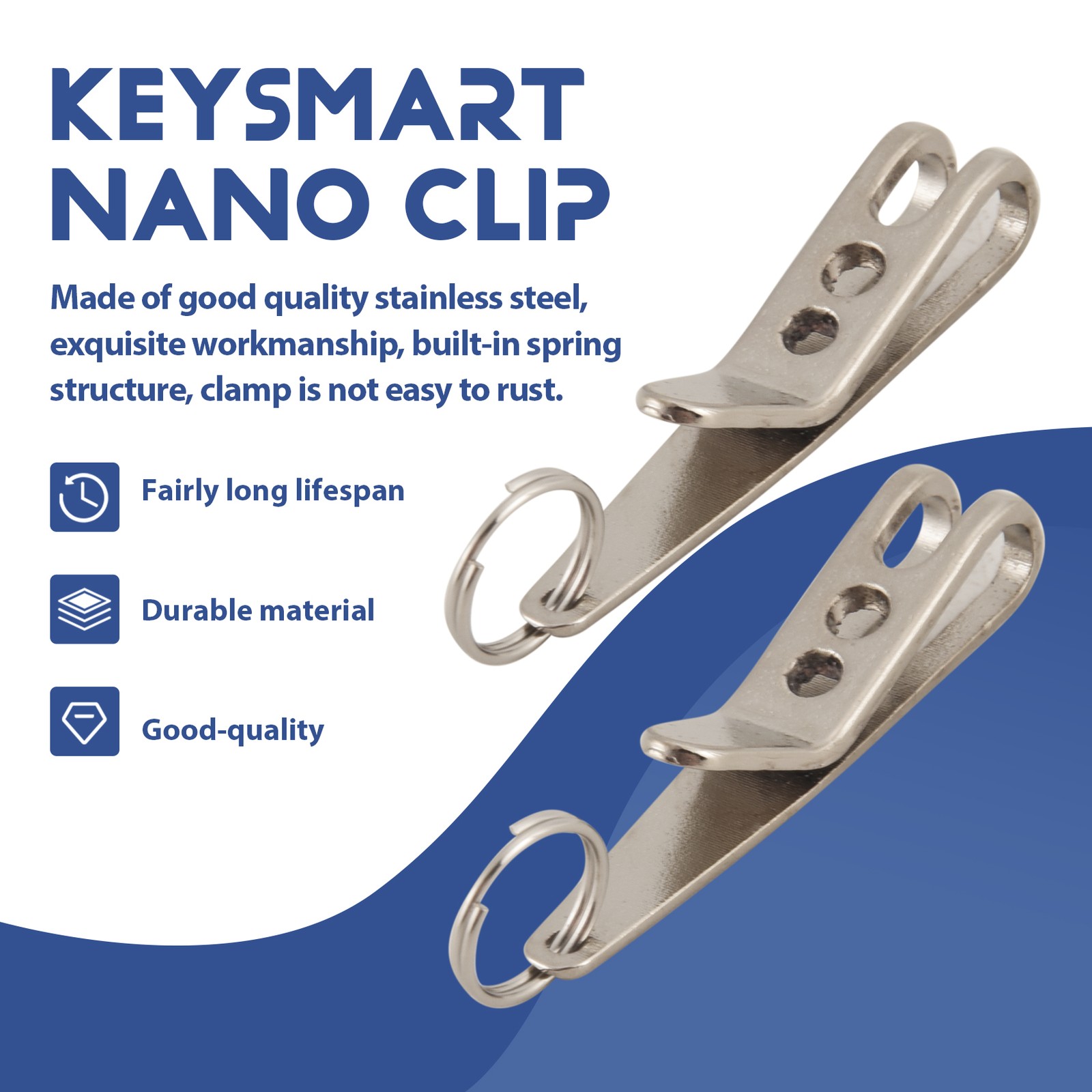 Multi-Purpose Clip Keychains Suspension Clip Tool with Carabiner perfect2486