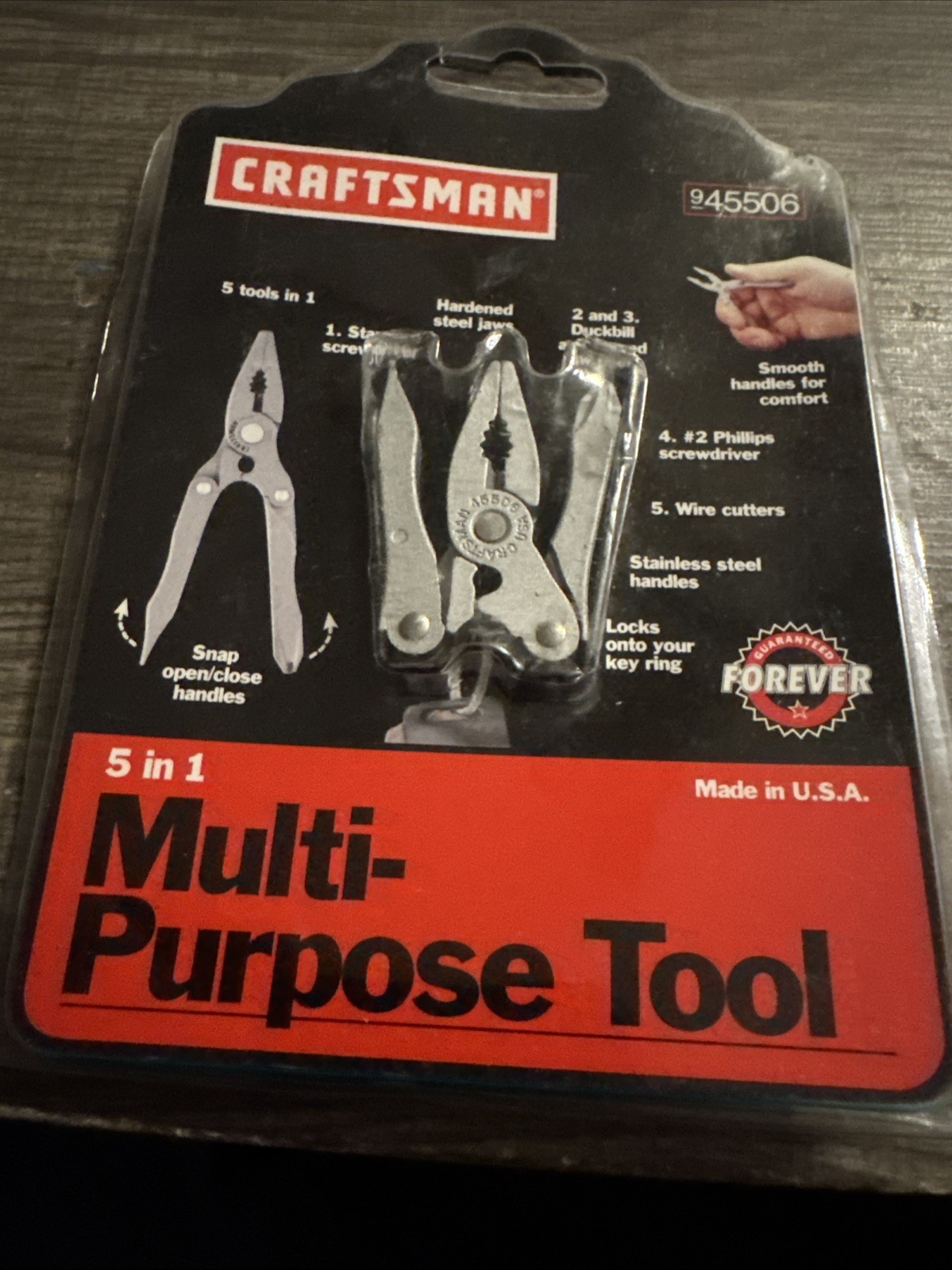 Sears Craftsman USA Nos SEBERTOOL USA Mini Multi Purpose Tool 45506 SEALED 5n1