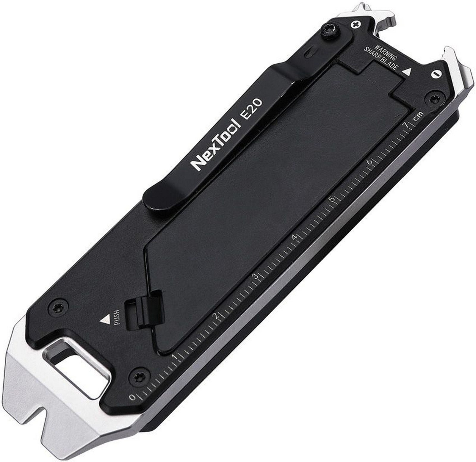 NexTool Explorer E20 Multitool Replaceable SK5 Blade Blk Aluminum Handle NE20398