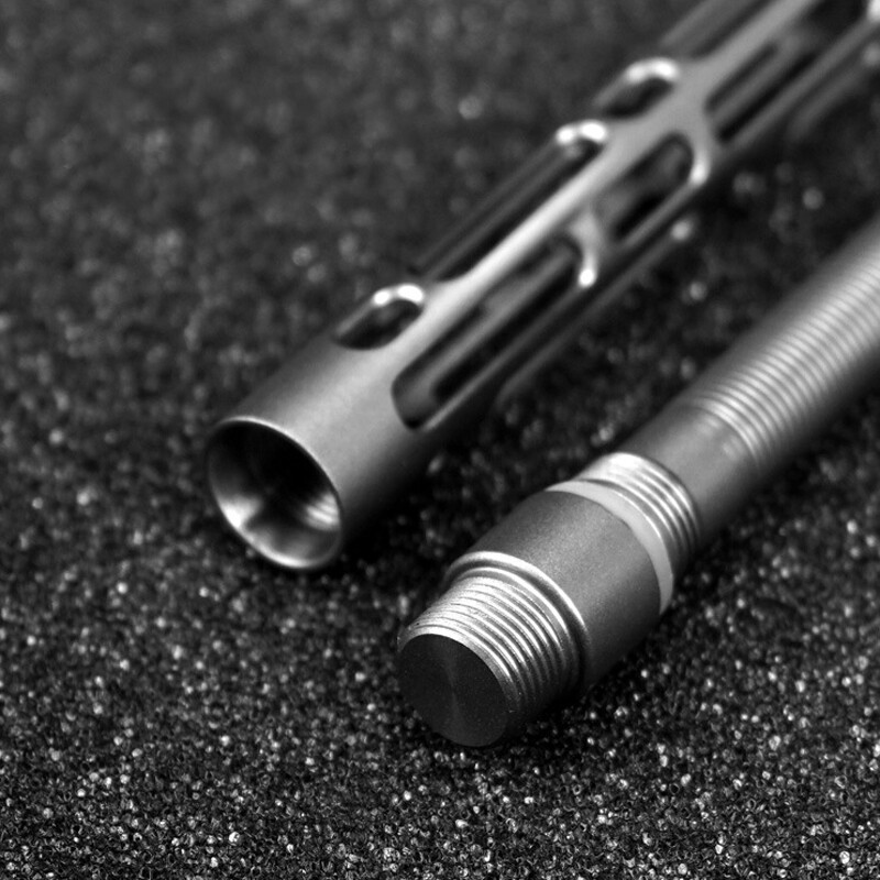 Hollow Titanium AlloyToolal Pen Tungsten Steel Head Creative EDC Write Pen