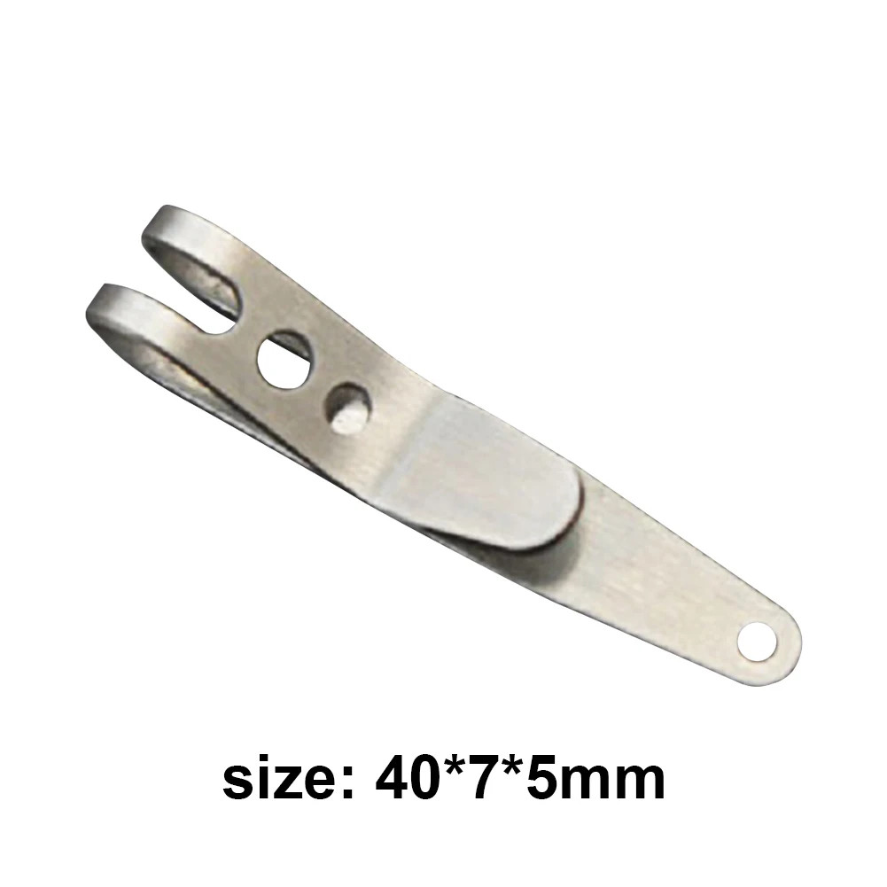 1-5PC Multitool Pocket Clip Stainless Steel Buckle Carabiner Key Ring