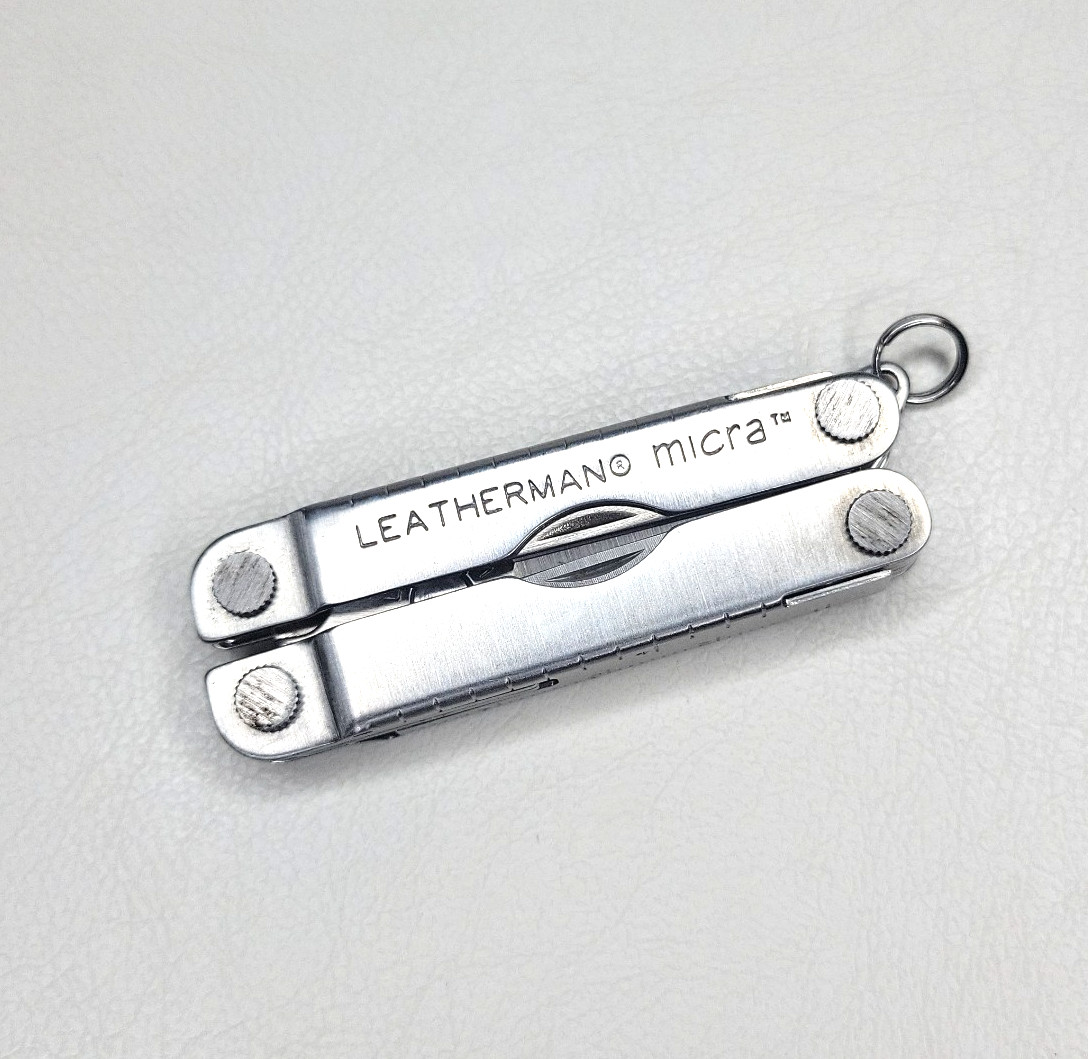 Vintage 1998 Leatherman Micra Multi-tool USA Made Scissors Tweezers File Blade +
