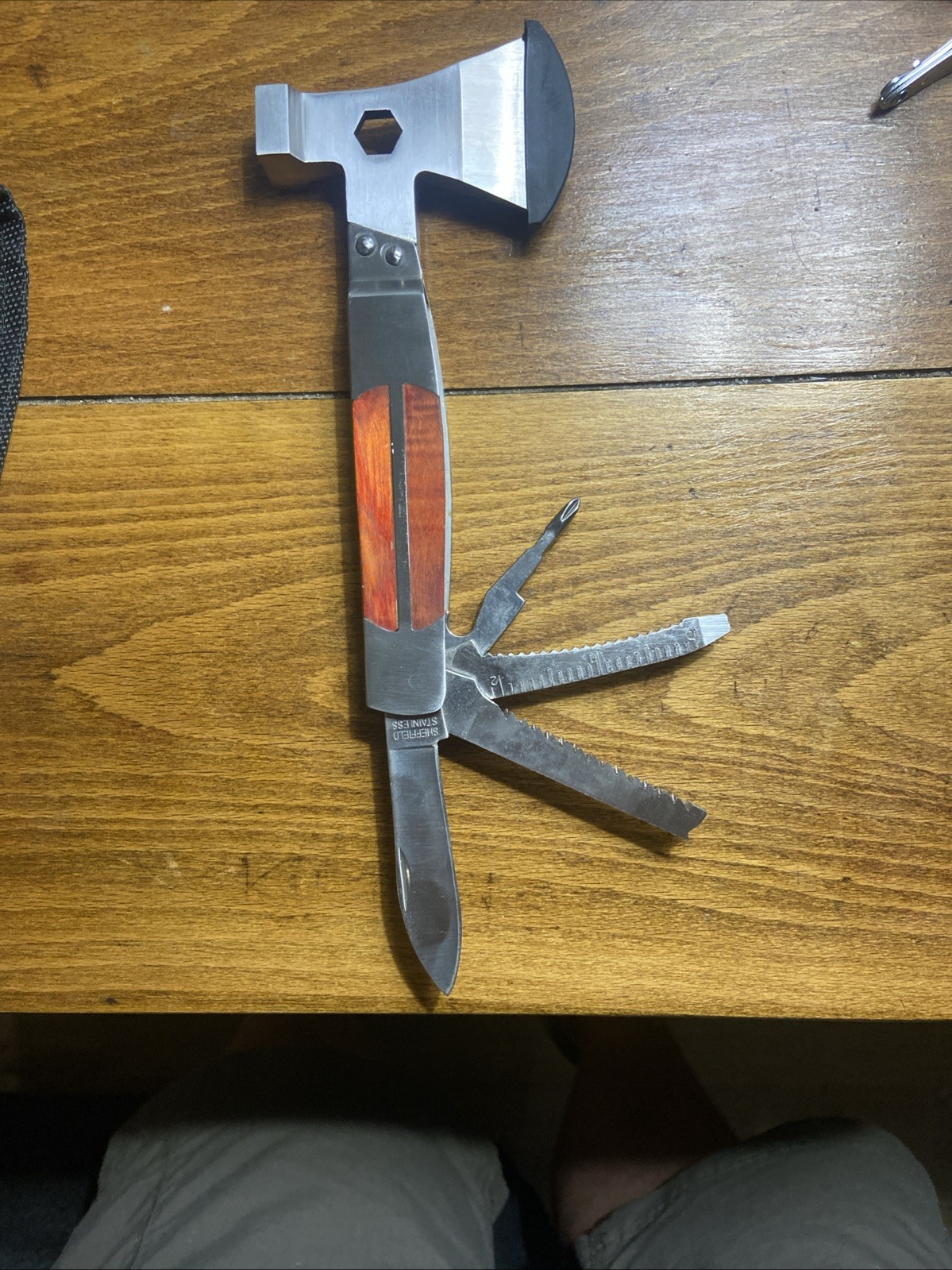Sheffield Camper Hatchet Multi-Tool Combo and a Nylon Sheath