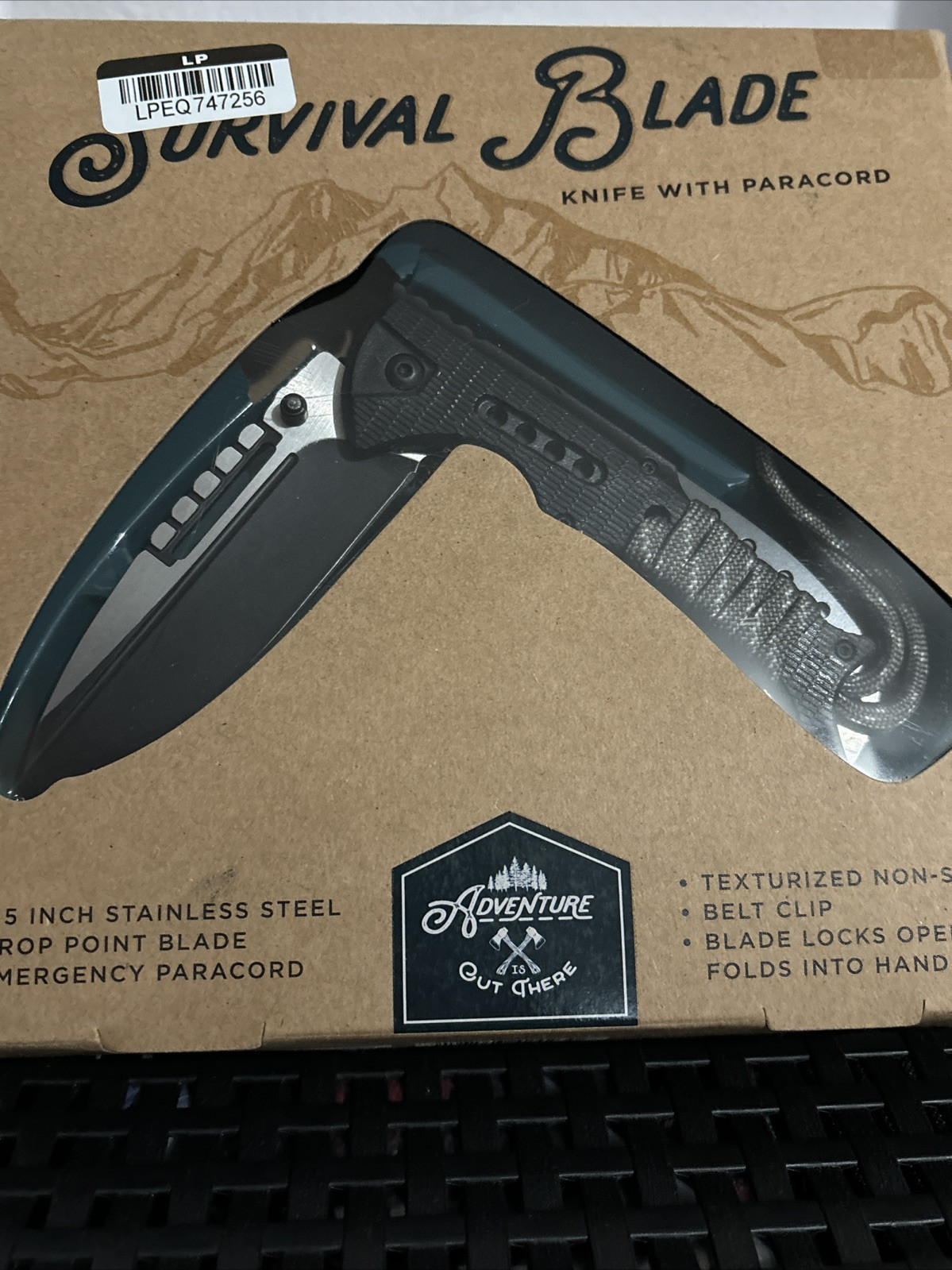Adventure Out There Outdoor Survival Blade 3.5” Stainless Steel Drop Point NEW