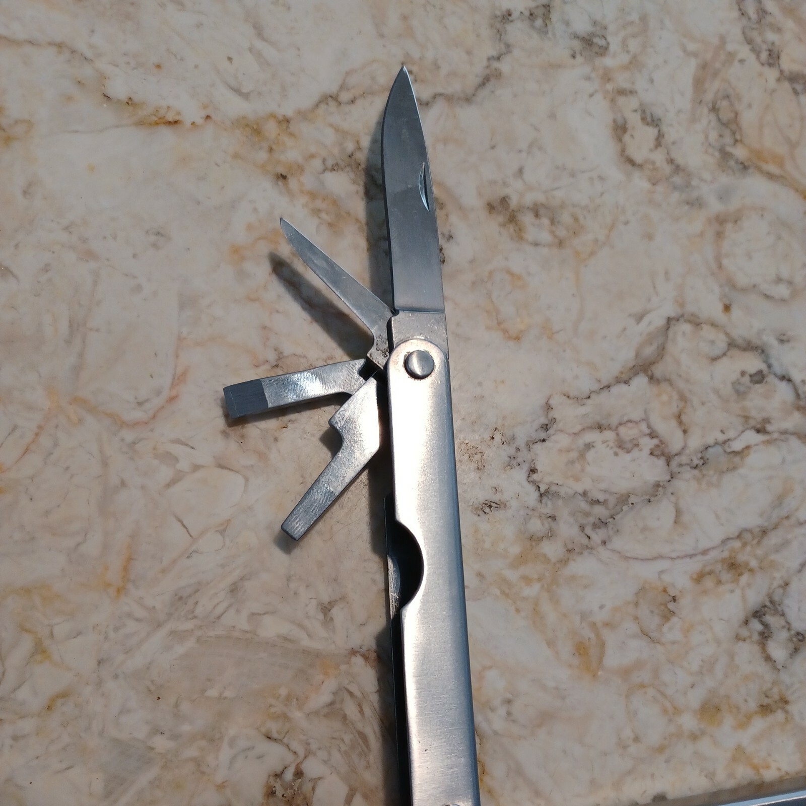 Stainless Steel Ohio Forge Multi Tool Pocket Knife w/ Pliers etc and Carry Case