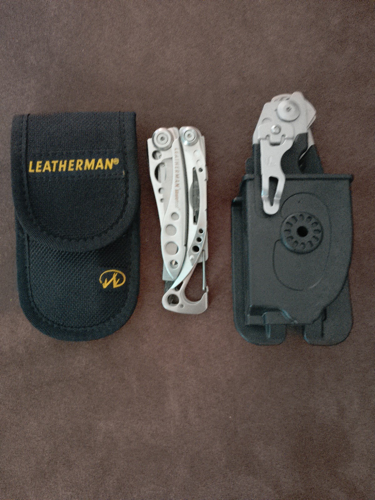 Leatherman Skeletool Multi-Tool/Nylon Sheath Leatherman Raptor Shears/Holster