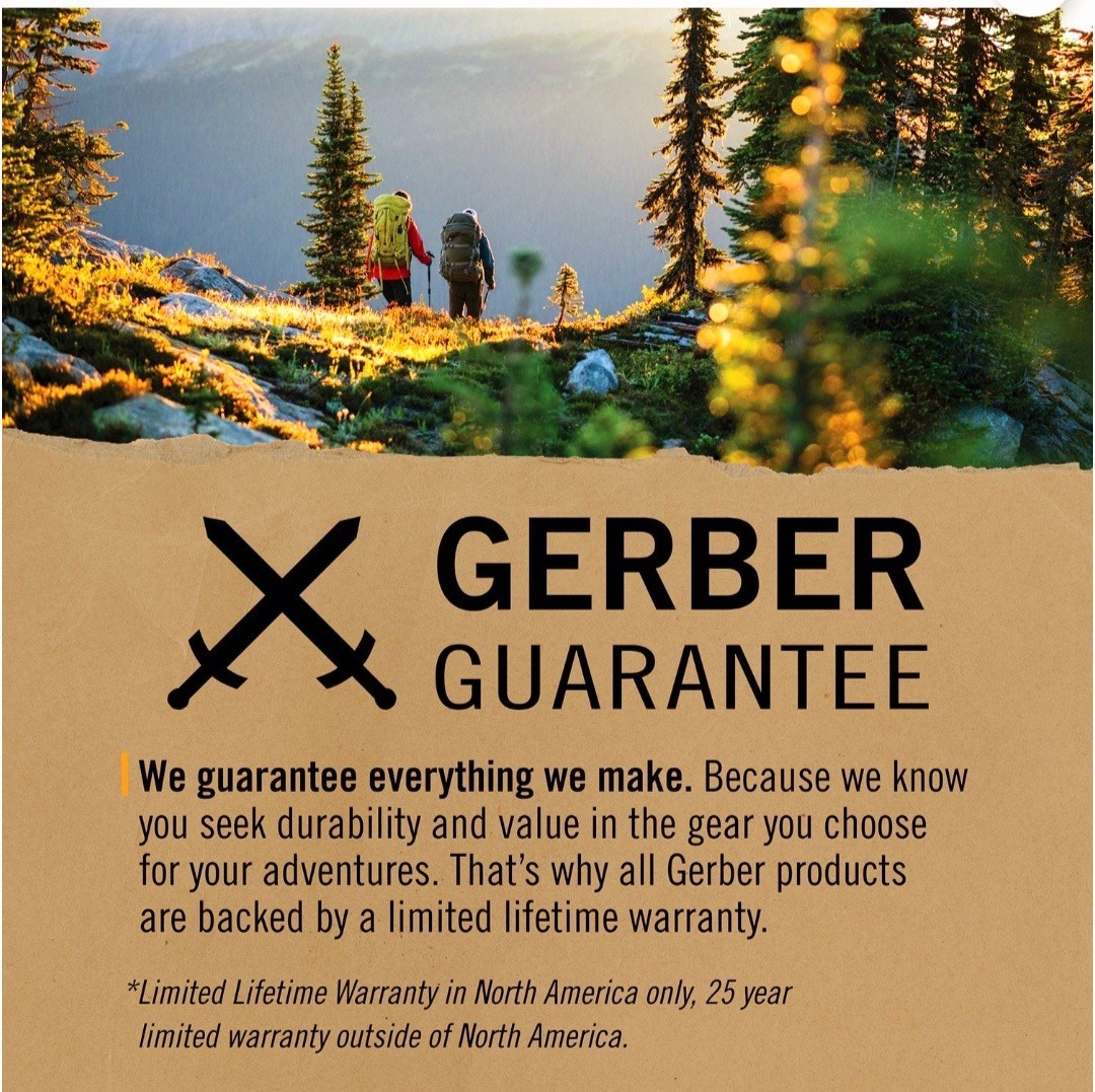 Gerber Gator Combo Axe 3-in-1 Multi-Tool Kit Axe Knife Saw Forged Steel Sheath