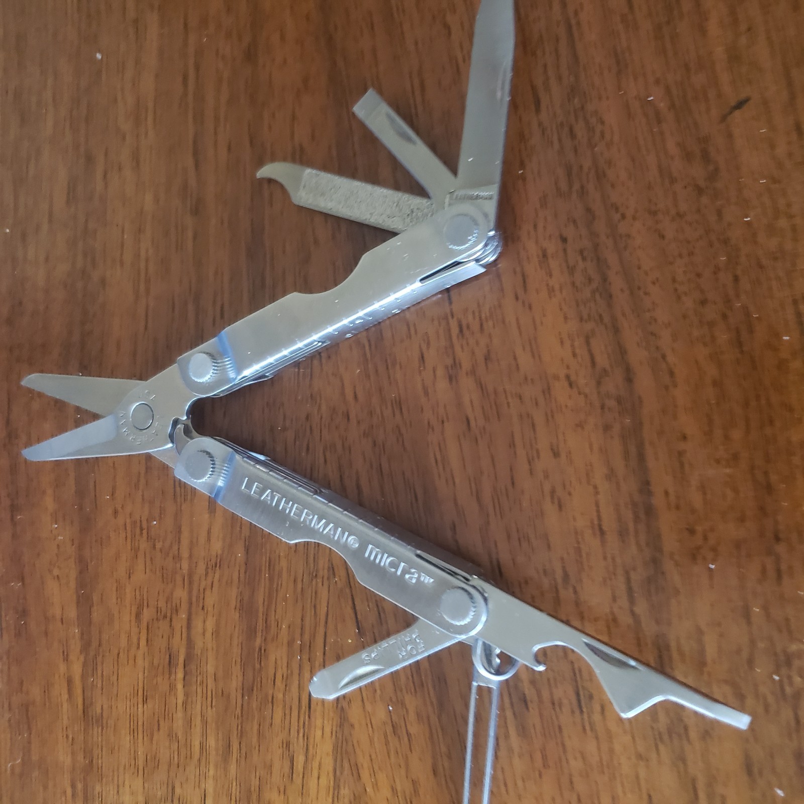 Leatherman Micra Multi-Tool – Stainless Steel 10 In 1 Pocket Keychain NEW Minty