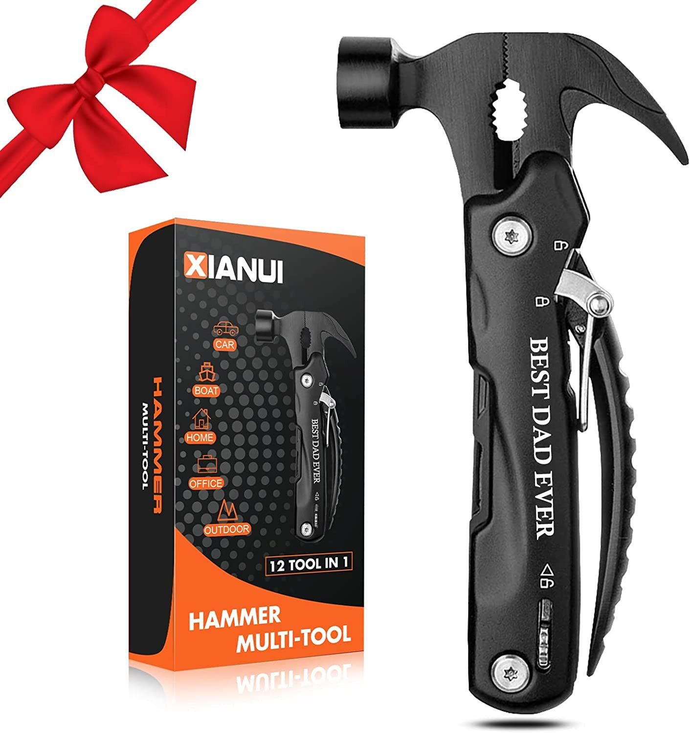 “Premium 12-in-1 Multitool Hammer for Dad – Best Dad Ever! Unique Gifts from Dau